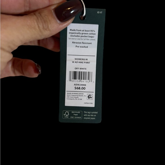 Alpine Design Women’s Hike Pant Off White Size Medium NWT MSRP $68 - Picture 7 of 9